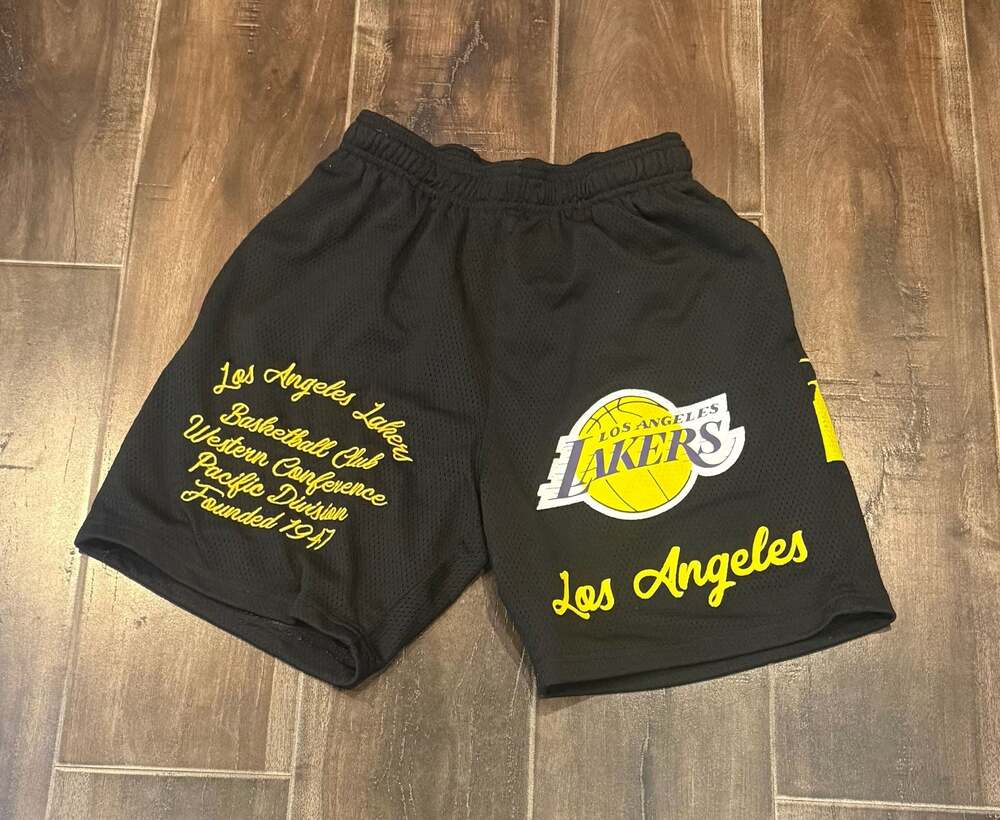 Ultra Game NBA Los Angeles Lakers Mesh Basketball Shorts